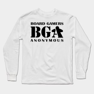 Official Black Board Gamers Anonymous Long Sleeve T-Shirt